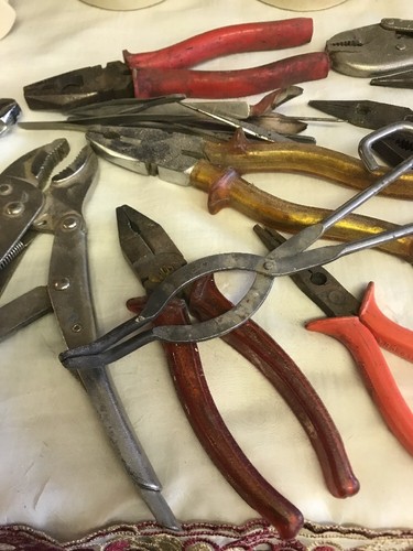 job lot multi grips pliers pincers vintage barn find salvage