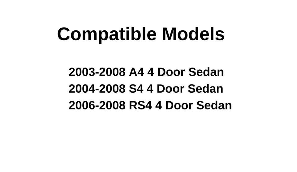 Fits 03-08 Audi A4 S4 RS4 4Dr Sedan Back Window Glass Rear Heated Foto 4 de 4