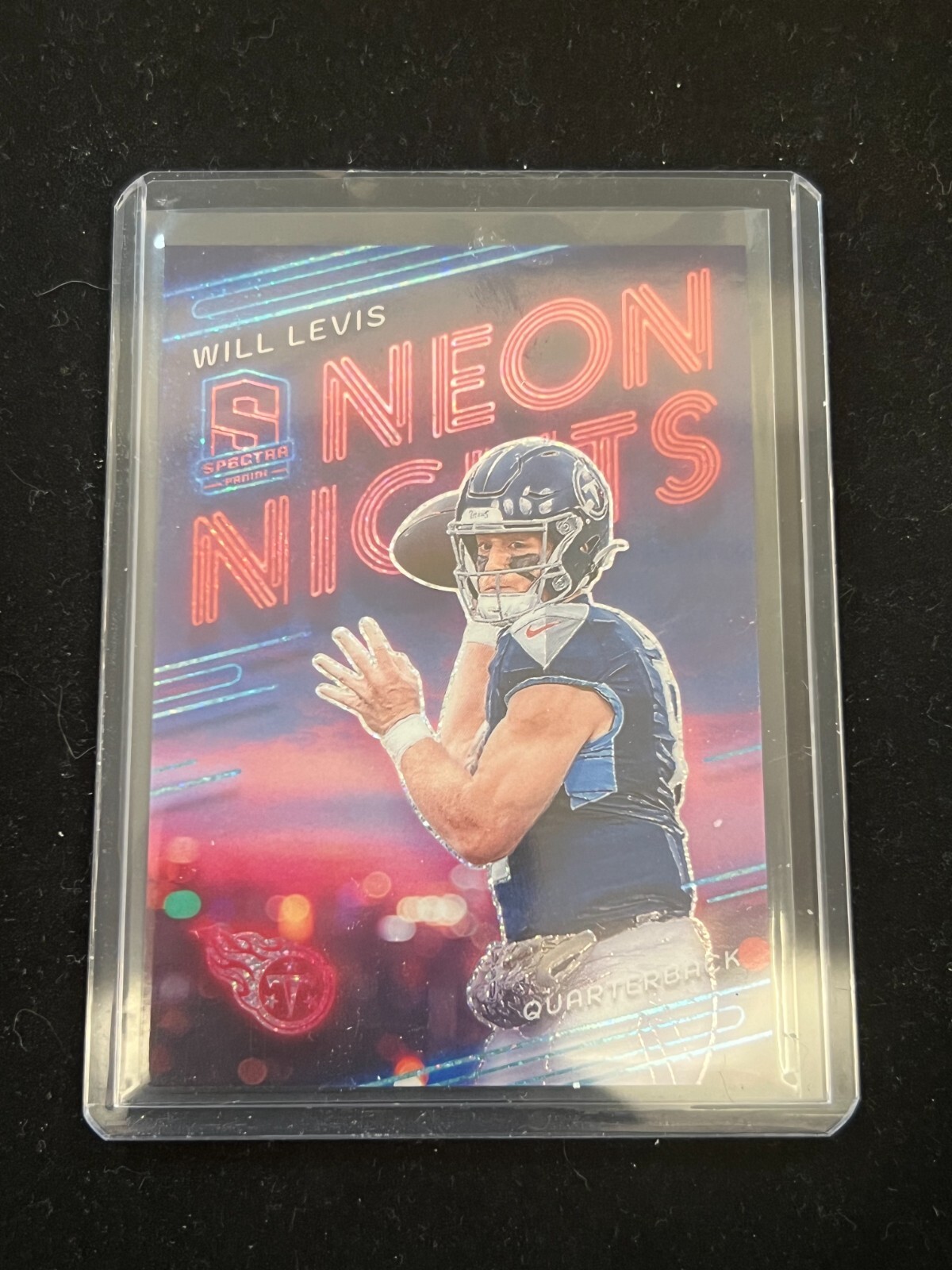Will Levis 2024 Panini Spectra Football Neon Nights Insert Case Hit SSP