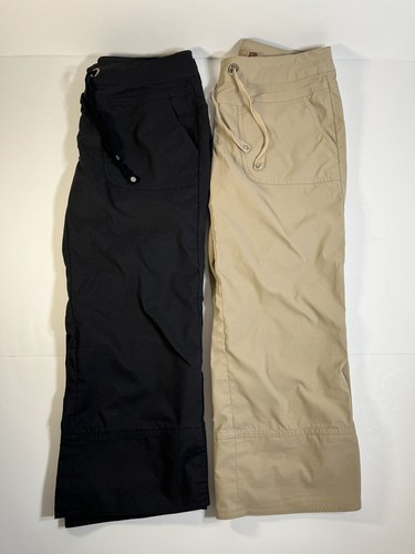 PRANA Drawstring Capri Nylon Pants 