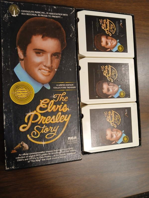 Vintage Candlelite Music RCA The Elvis Presley Story 8 Track Tape Set 1977