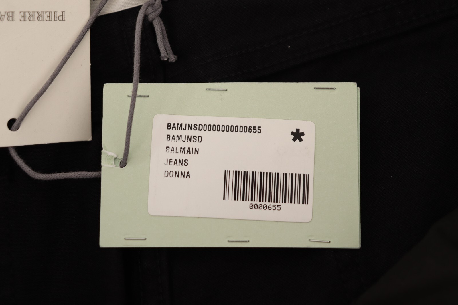 PIERRE BALMAIN Jeans Black Cotton Stretch Embellished Skinny Denim W31 RRP $1000 image 7