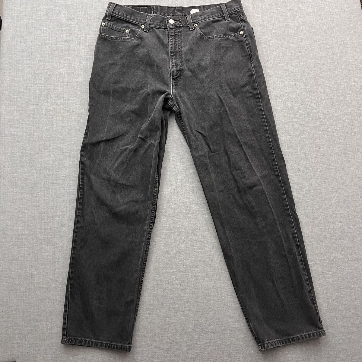 Levis Jeans Mens 38x32 Fits 37x31 Black Denim 550 Relaxed Levis Jeans Mens 38x32 Fits 37x31 Black Denim 550 Relaxed