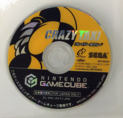 Nintendo Game Cube Crazy Taxi Japan Version w/ Box and Manual 1391