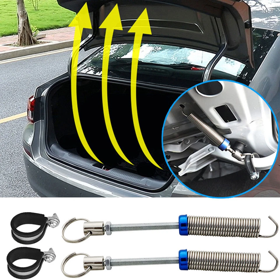 Dispositivo de elevación de resorte de maletero de resorte de elevación de tapa de maletero de coche 2 piezas accesorios Foto 3 de 4