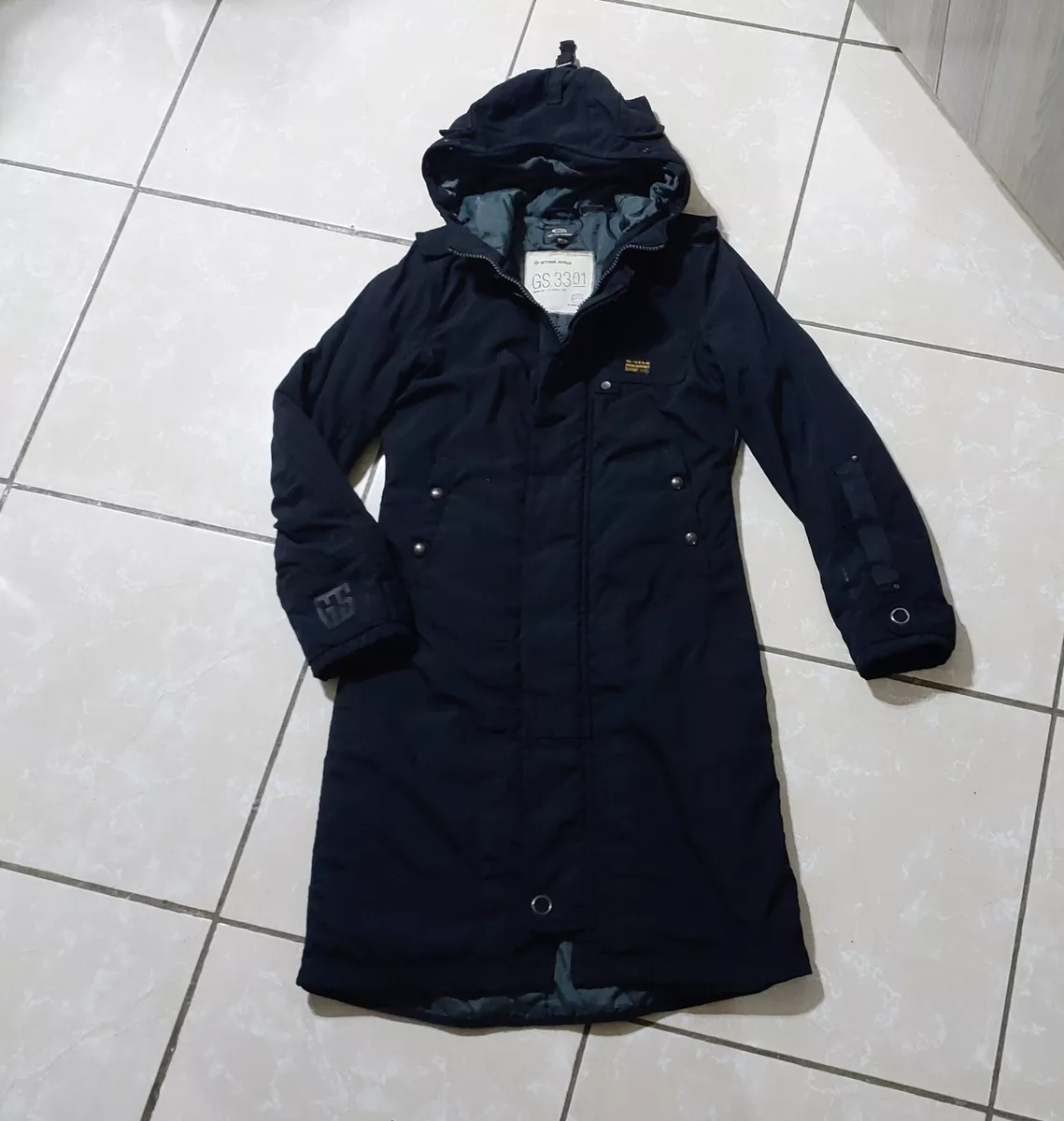 G Star Raw Jacket GS 3301 Black Women s Parka Down Size S