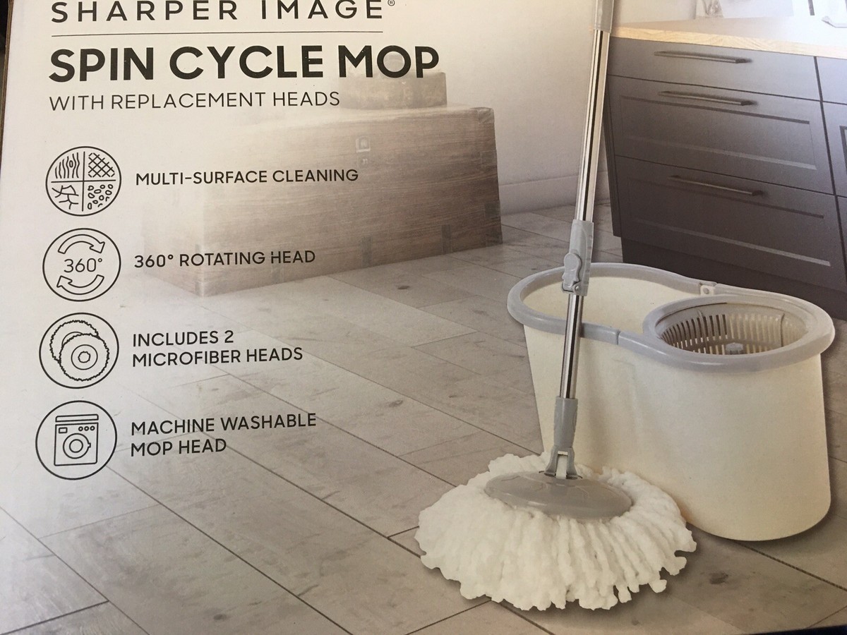 NEW Sharper Image Spin Cycle Mop With Replacement Heads | eBay