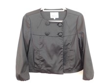 1960s Style Jacket Guess By Marciano Black Silky Satin Size S