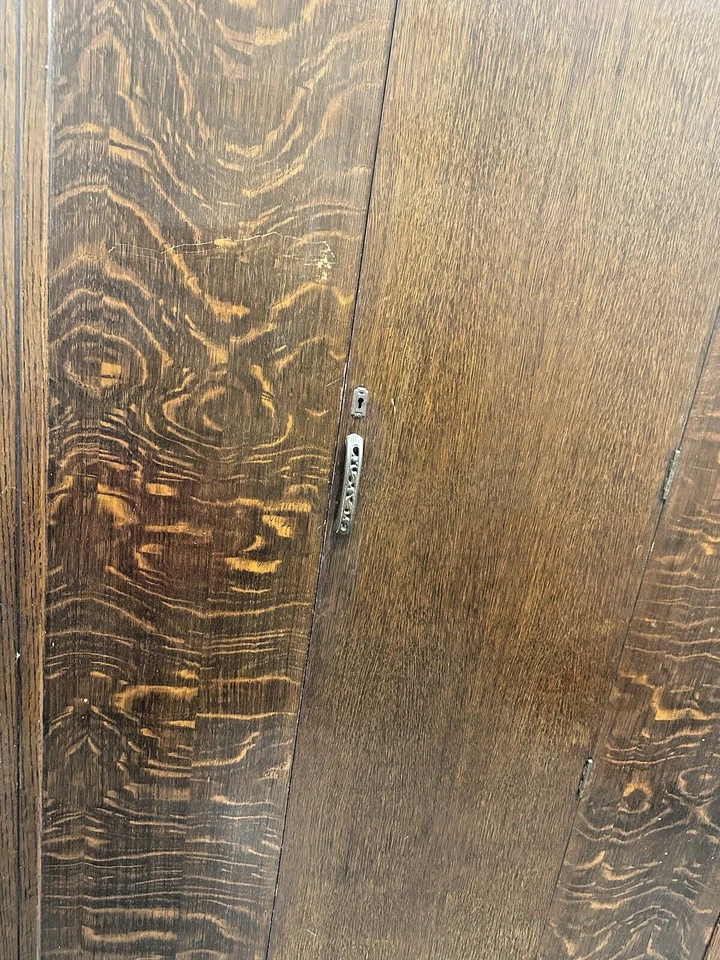 Armario hecho a mano tallado armario madera armario art deco gyuh Foto 3 de 4