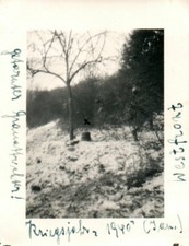 Photo, WW2, MG.Btl.11 Western Front 1940: Comrade in lurking position (MB)21174
