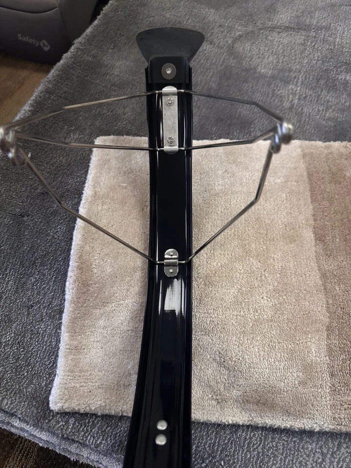 Brompton L version BLACK Rear fender Mudguard with struts, flap and roller - Image 3 of 4