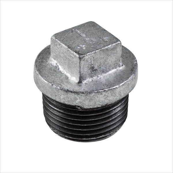 Temperguss Fitting Blindstopfen 1 Zoll DN25 Stopfen Rohrstopfen Endstopfen-image