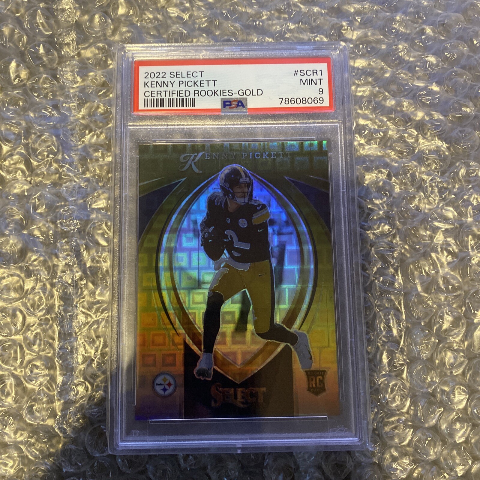 Kenny Pickett Panini Select Draft Picks Select Certified Rookies #SCKP Gold Prizm