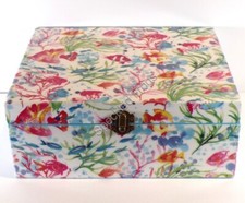 'Acquario'. Scatola decorata a mano.