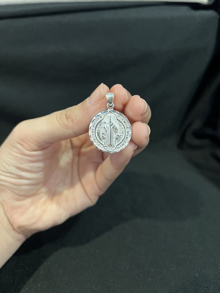 SAINT BENEDICT Ex Small Medals Double Sided Charm Protection