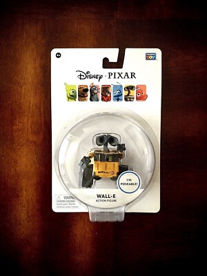 DISNEY PIXAR (RARE) WALL-E POSEABLE ACTION FIGURE THINKING TOY 2014