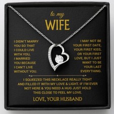 To My Wife Necklace, Christmas Gifts For Women, Anniversary Gift For Wife