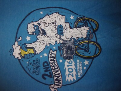 Breckenridge Colorado Broken Compass Brewing Company blue M t