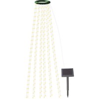 Lunartec Solar-Tannenbaum-ÜBerwurf-Lichterkette, 12 Girlanden, 300 Leds, IP44
