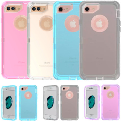 Wholesale Lot For iPhone 8+ Plus Transparent Hard Heavy Duty Clear