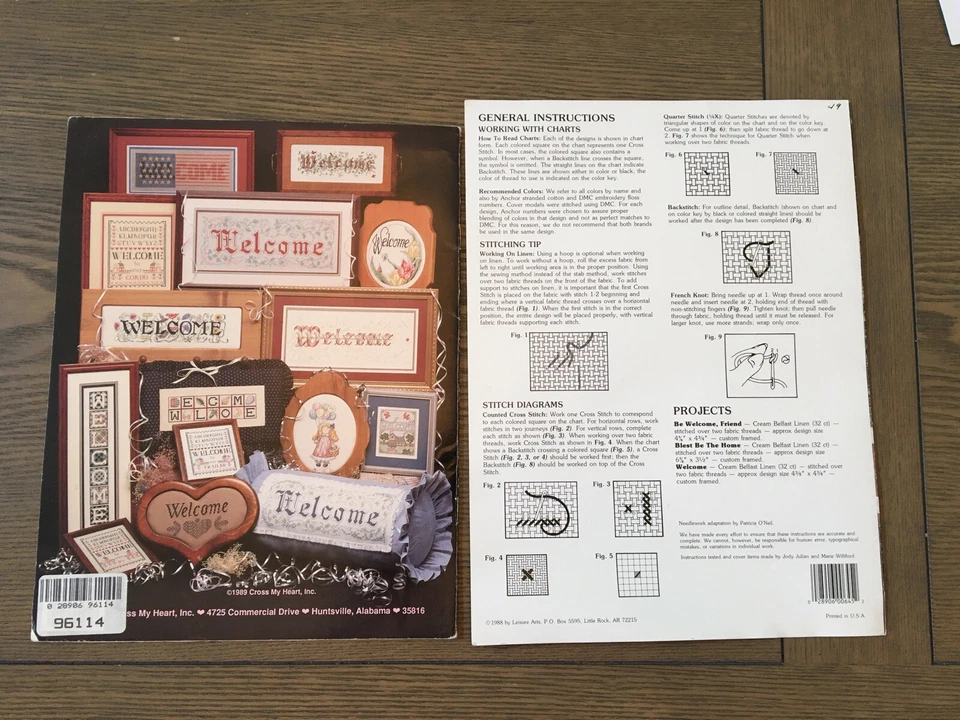 set of 2 Your welcome and Be welcome friend cross stitch booklets - Image 2 of 4