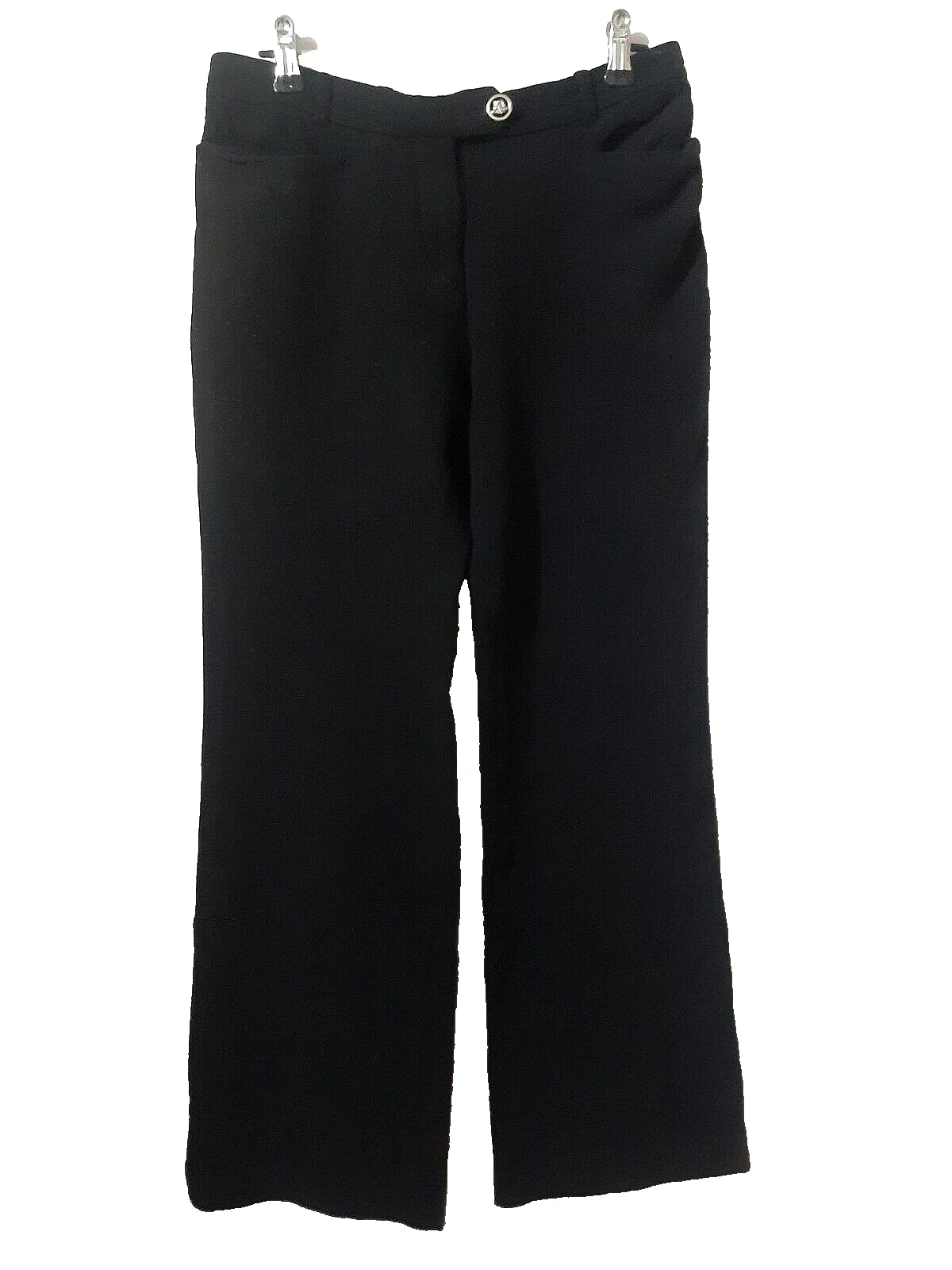 Versace Women Black Capri Trousers Wool Size. 38/4
