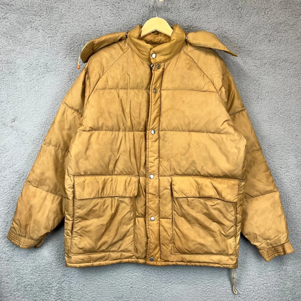 VINTAGE CAMEL Jacket GOOSE Down XL Puffer Winter Coat eBay