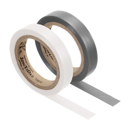 2Pcs 26Ft Tennis Racket Badminton Racquet Grip Finishing Tapes, Grey/White