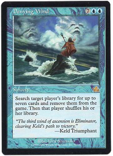 DENYING WIND X 1  MAGIC MTG PROPHECY NEAR MINT/EXCELLENT (NM) 2000