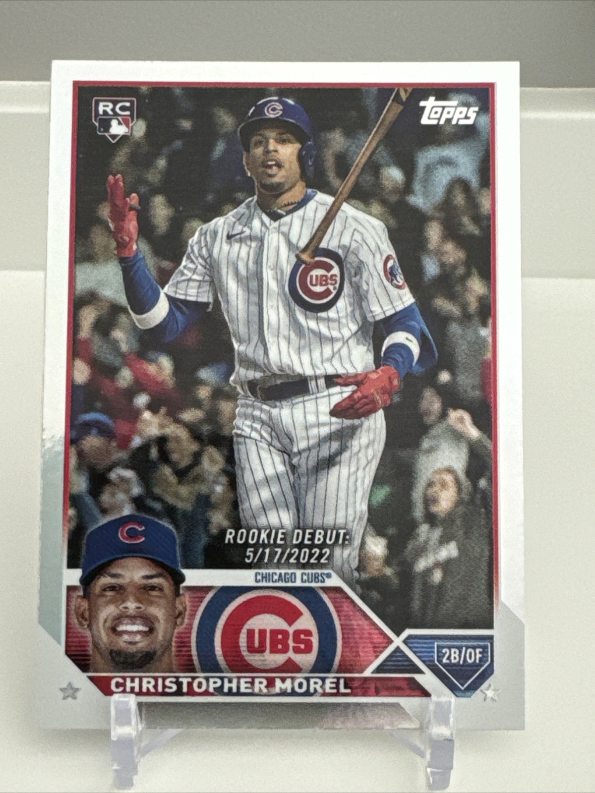 2023 Topps Update Christopher Morel RC Debut RAINBOW FOIL Chicago Cubs #US163