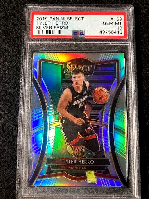 2019 Select Silver Prizm Tyler Herro #169 Rookie RC PSA 10 Miami Heat All Star