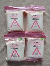 4 Almay Makeup Remover Cleansing Towelettes Biodegradable Micellar 25 wipes Ea