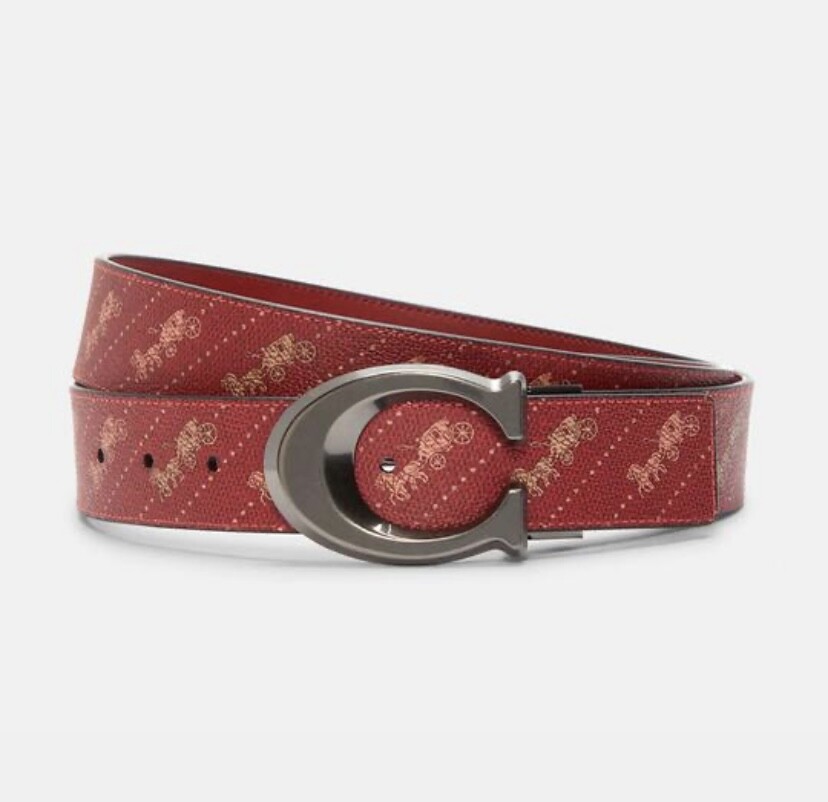 COACH ベルト COACH® | Harness Buckle Cut To Size Reversible Belt, 38 Mm