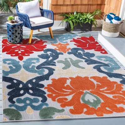 Lowell Traditional Damask Modern Durable Indoor Outdoor Large Area Rug or Runner