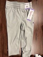 Boys Champion Active Comfort Elastic Joggers in Light Gray Size 5/6 New w/Tags