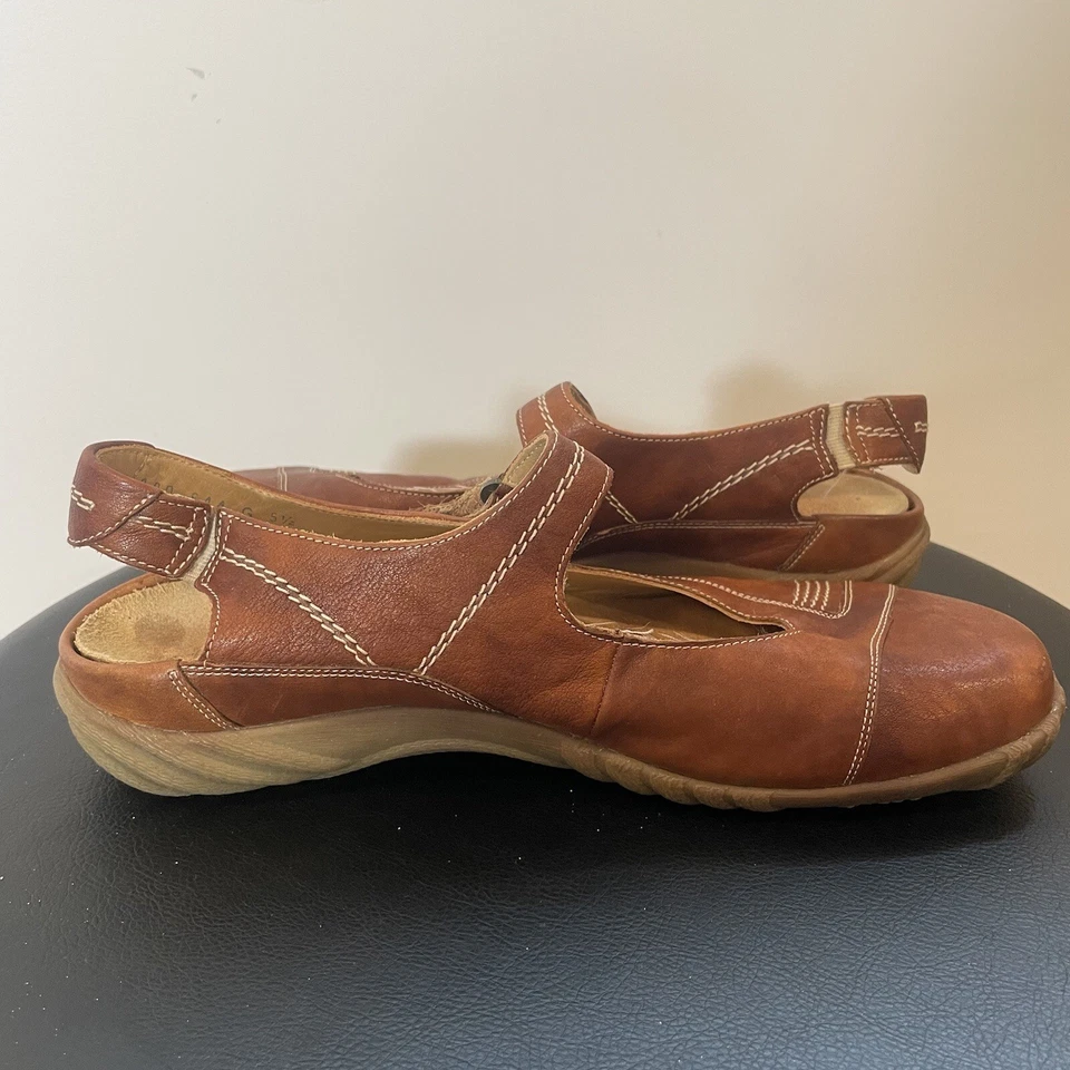 Zapato Durea Holandés Cuero Mary Jane Mule Slide Marrón Mujer Talla 5 1/2 Reino Unido Foto 3 de 4