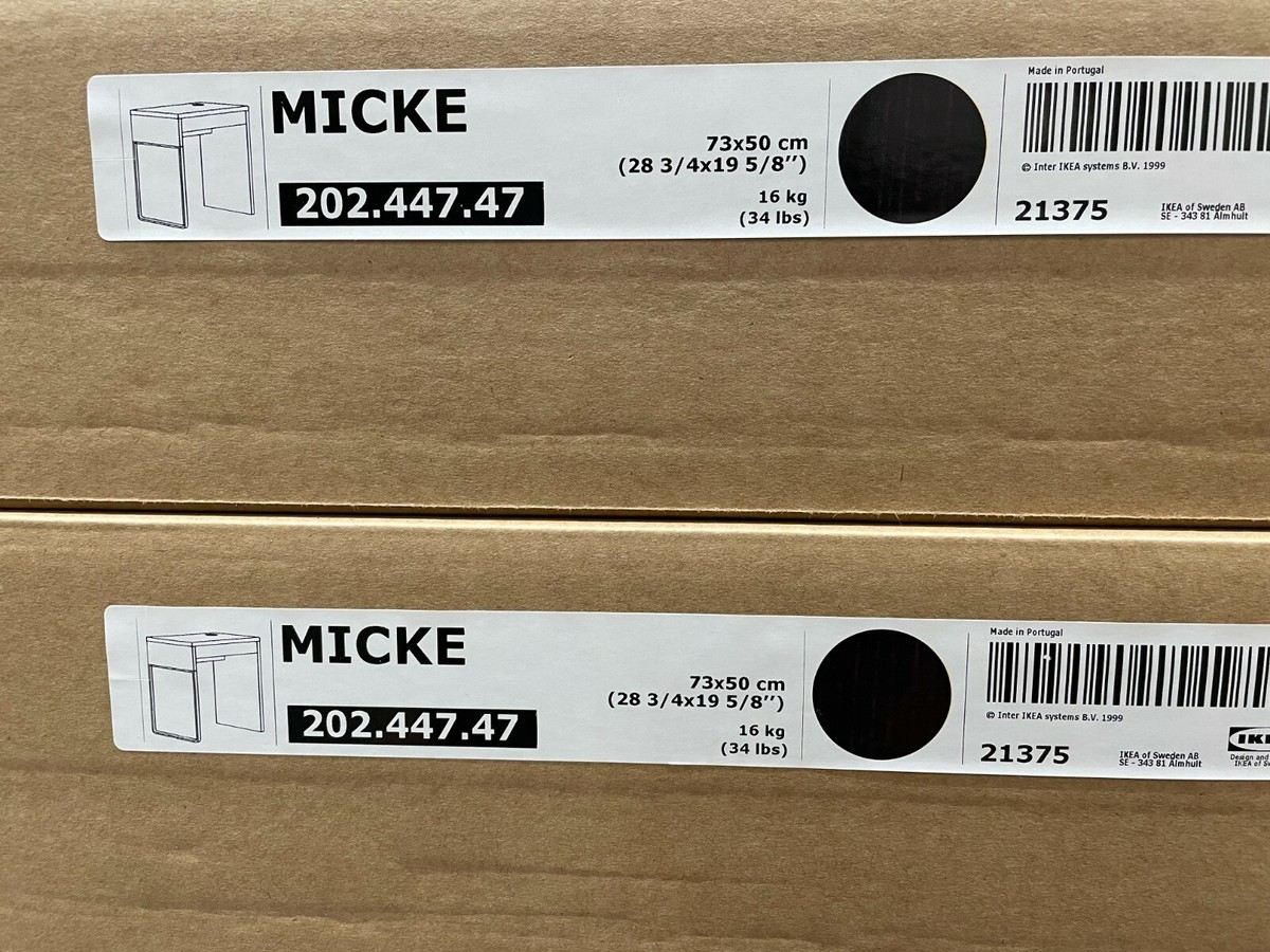 IKEA MICKE Desk - Black-Brown for sale online | eBay