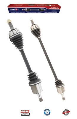 TrakMotive Pair Set of 2 Front CV Axle Shafts For Honda Civic CRX FWD 1988-1991