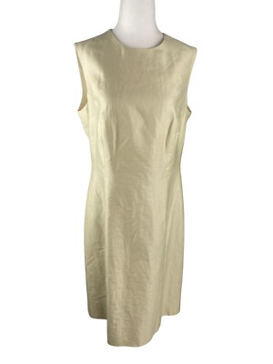 Belvest Dress Women 12 Italy Sheath Linen Silk Cotton Cocktail Evening  Formal | eBay