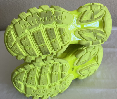 Balenciaga Mens Destroyed Track 3 Neon Sneakers Shoes 41 | eBay