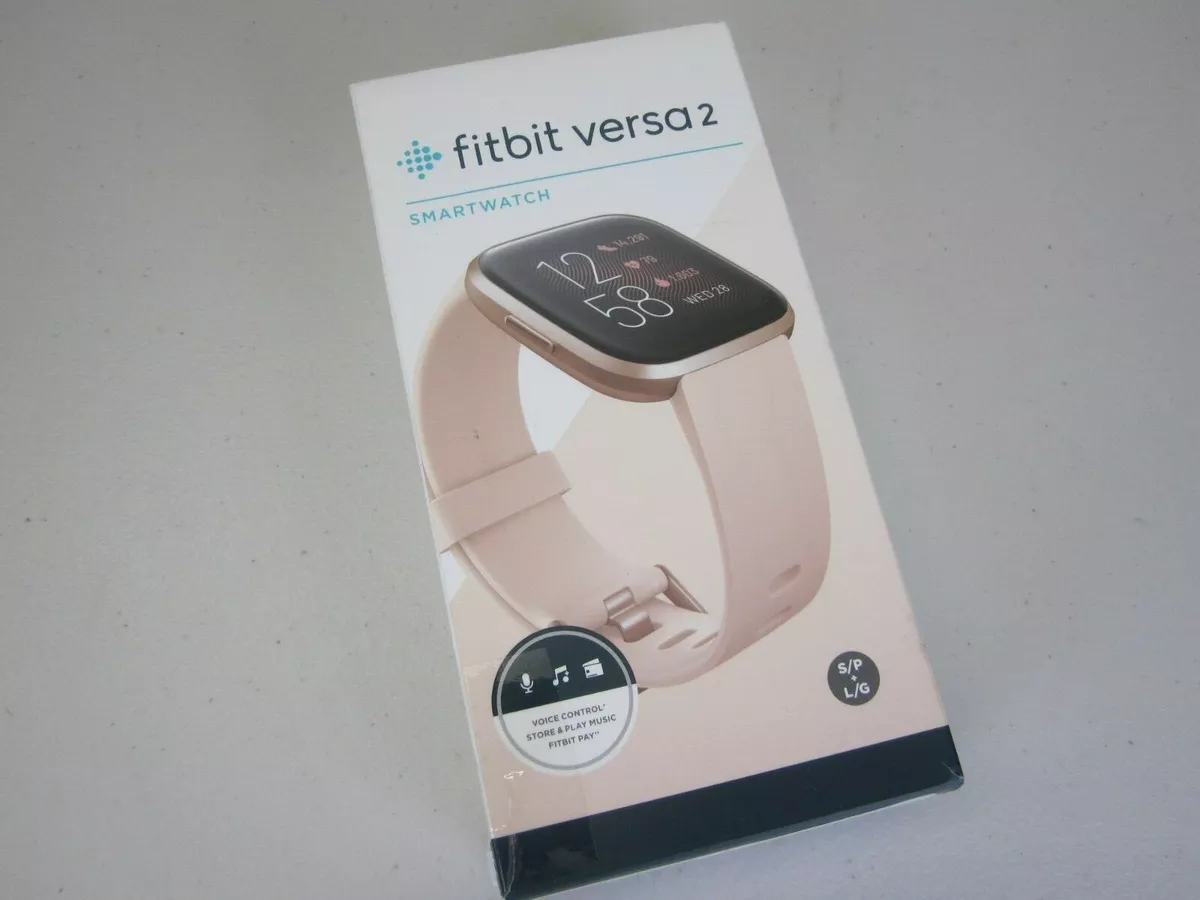 Fitbit Versa 2 Health & Fitness Smartwatch - Petal /Copper Rose