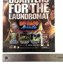 1997 Video Game Print Ad - DIE HARD ARCADE - SEGA SATURN
