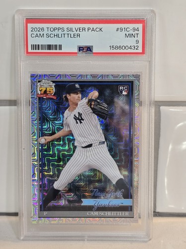 Cam Schlittler #91C-94 2026 Topps 1991 Chrome card