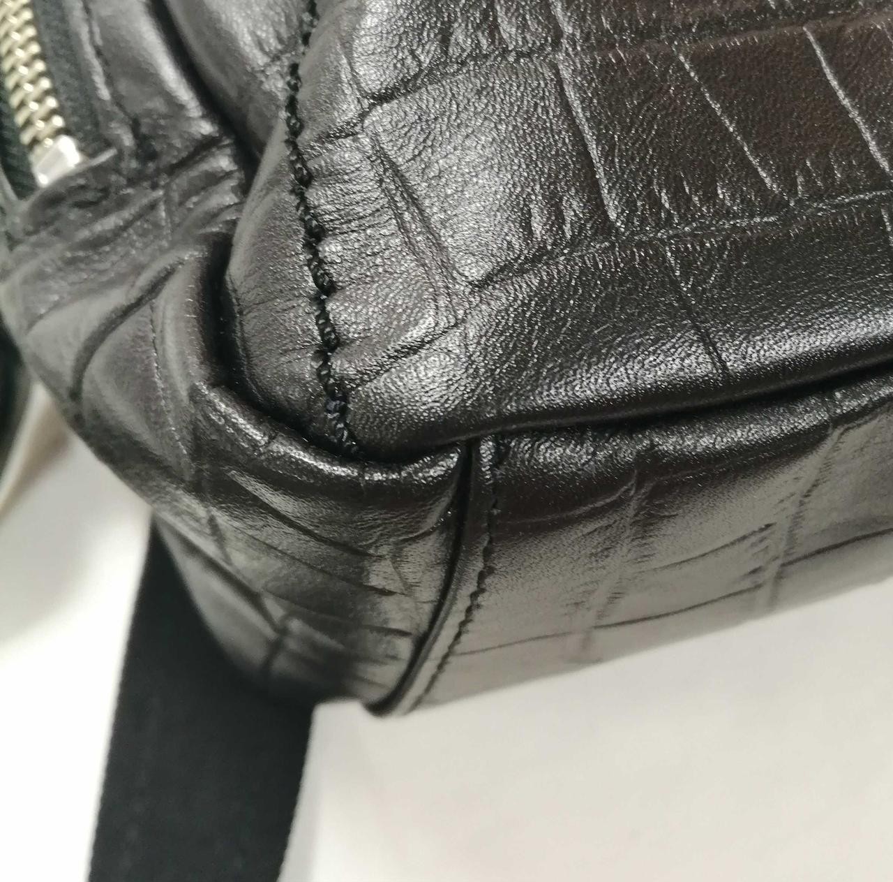 Crocodile Pattern Backpack Olitata Model Black Ol… - image 10