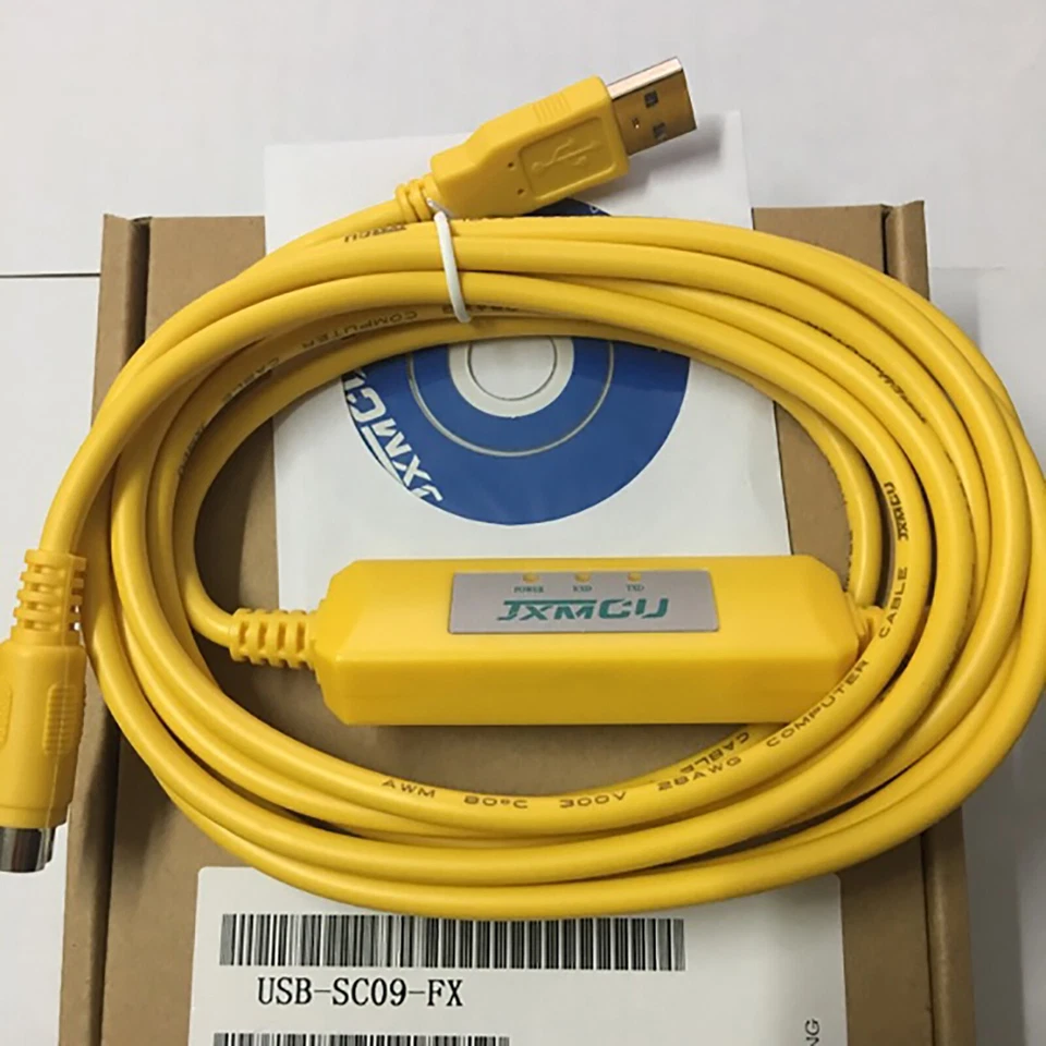 PLC Programming Download Cable USB-SC09-FX for Mitsubishi FX1S FX1N FX2N FX3U - Imagen 3 de 4
