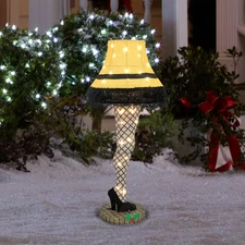 3FT CHRISTMAS STORY TINSEL LEG LAMP OUTDOOR LIGHTED PROP