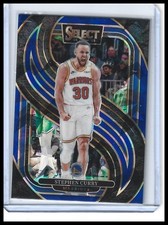 2024-25 Panini Select #143 Stephen Curry Blue Cracked Ice Prizm