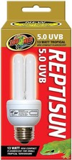 Zoo Med ReptiSun 5.0 UVB Mini Compact Fluorescent 13W Tropical Lamp - 4 Pack