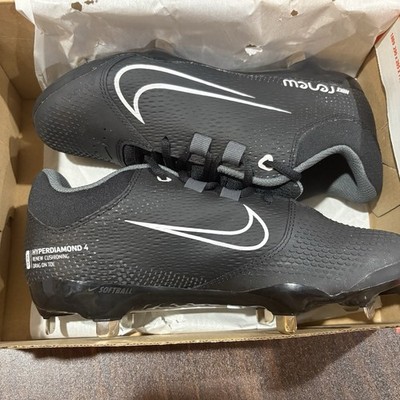 Nike Hyperdiamond 4 Pro Women's Softball Cleats Black Size 8 CZ5920-005