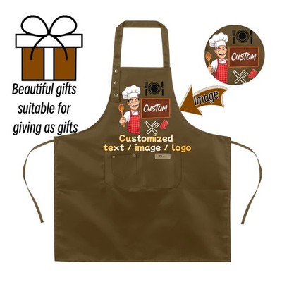 Custom Name Photo Apron Unique Because Gift for Mom Family Friend Kitchen Apron